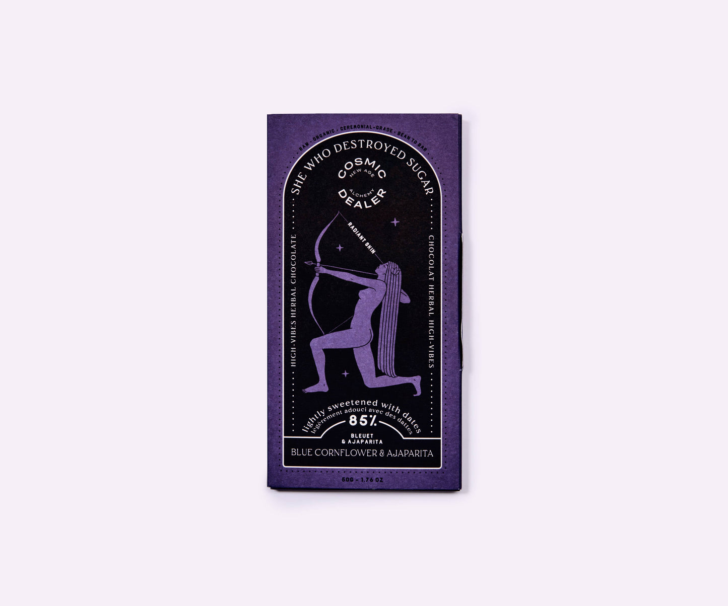 85% RAW DARK CHOCOLATE TABLETS: Blue Cornflower & Ajaparita: Radiant Skin