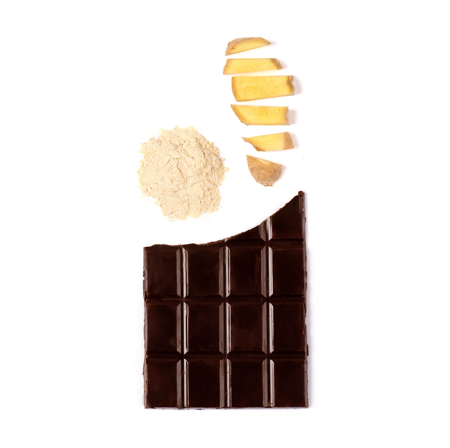 100% DARK CHOCOLATE TABLET: Lemon & Ginger: Morning cleanse