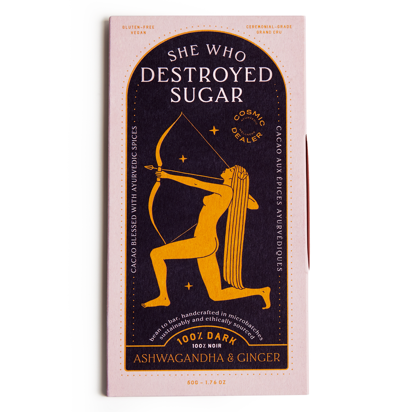 100% DARK CHOCOLATE TABLET: ASHWAGANDHA & GINGER