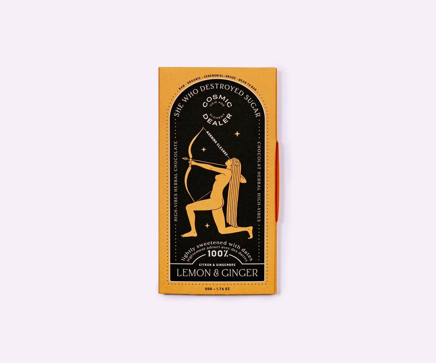 100% DARK CHOCOLATE TABLET: Lemon & Ginger: Morning cleanse