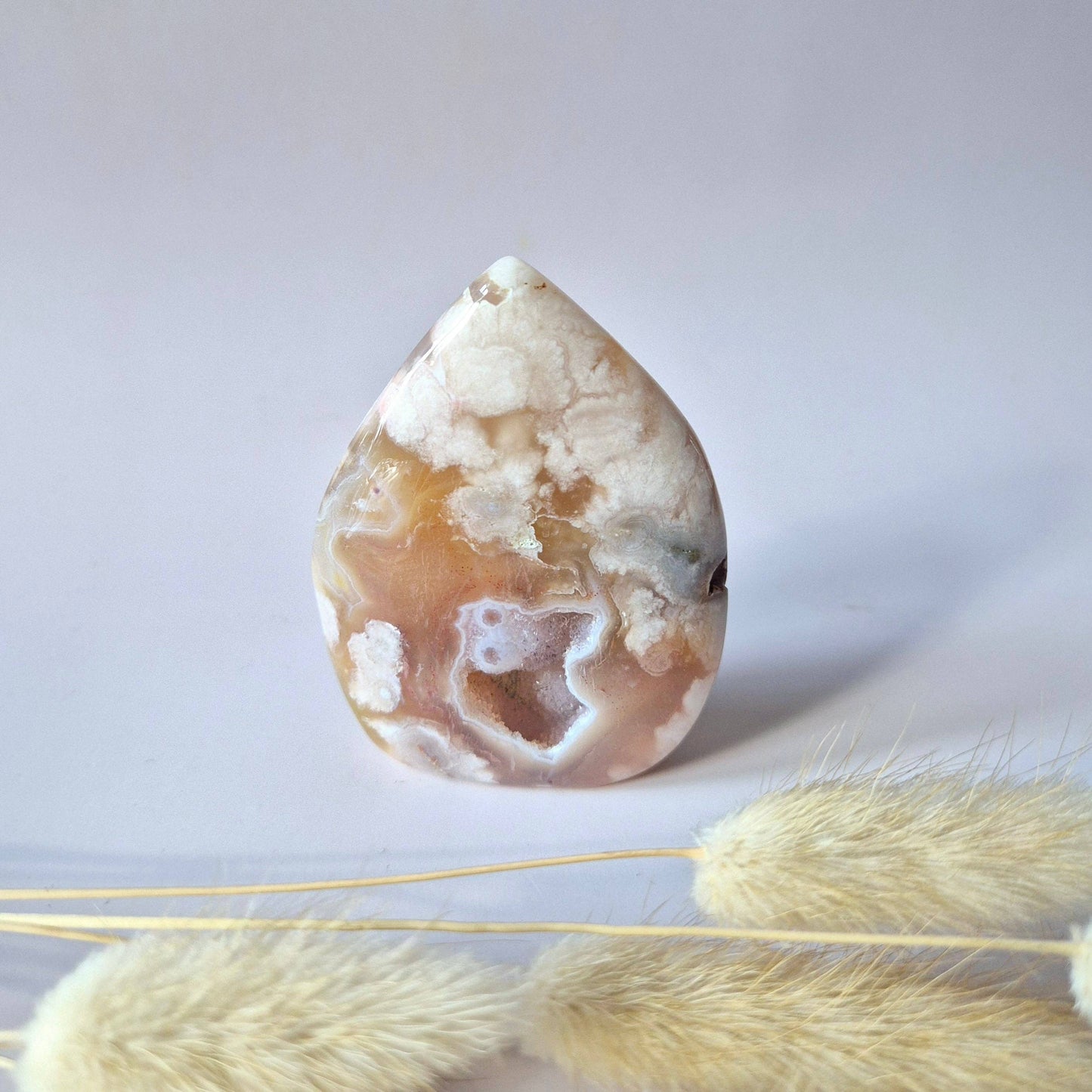 Gemstone Druzy Pink Amethyst flame 123g (Pink Amethyst)