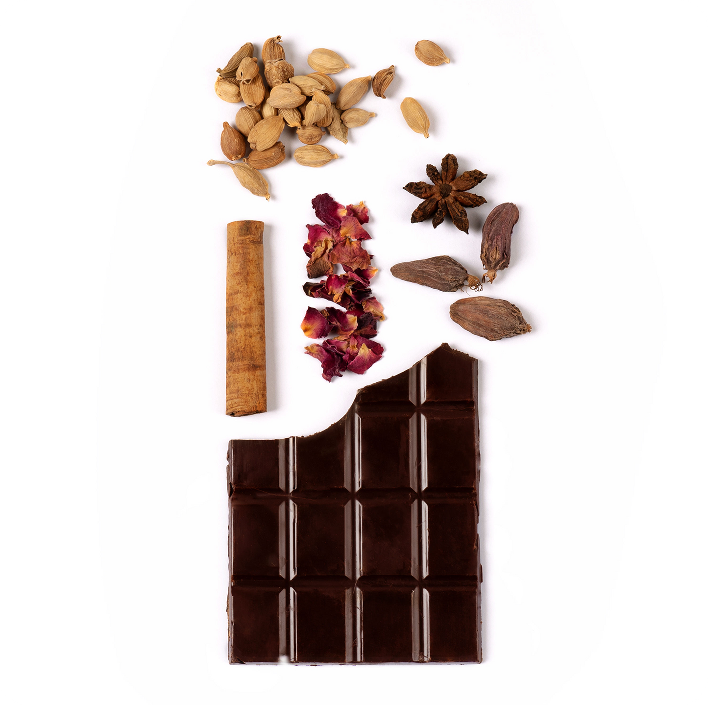 100% DARK CHOCOLATE TABLET: Cacao nibs: Pure 100%