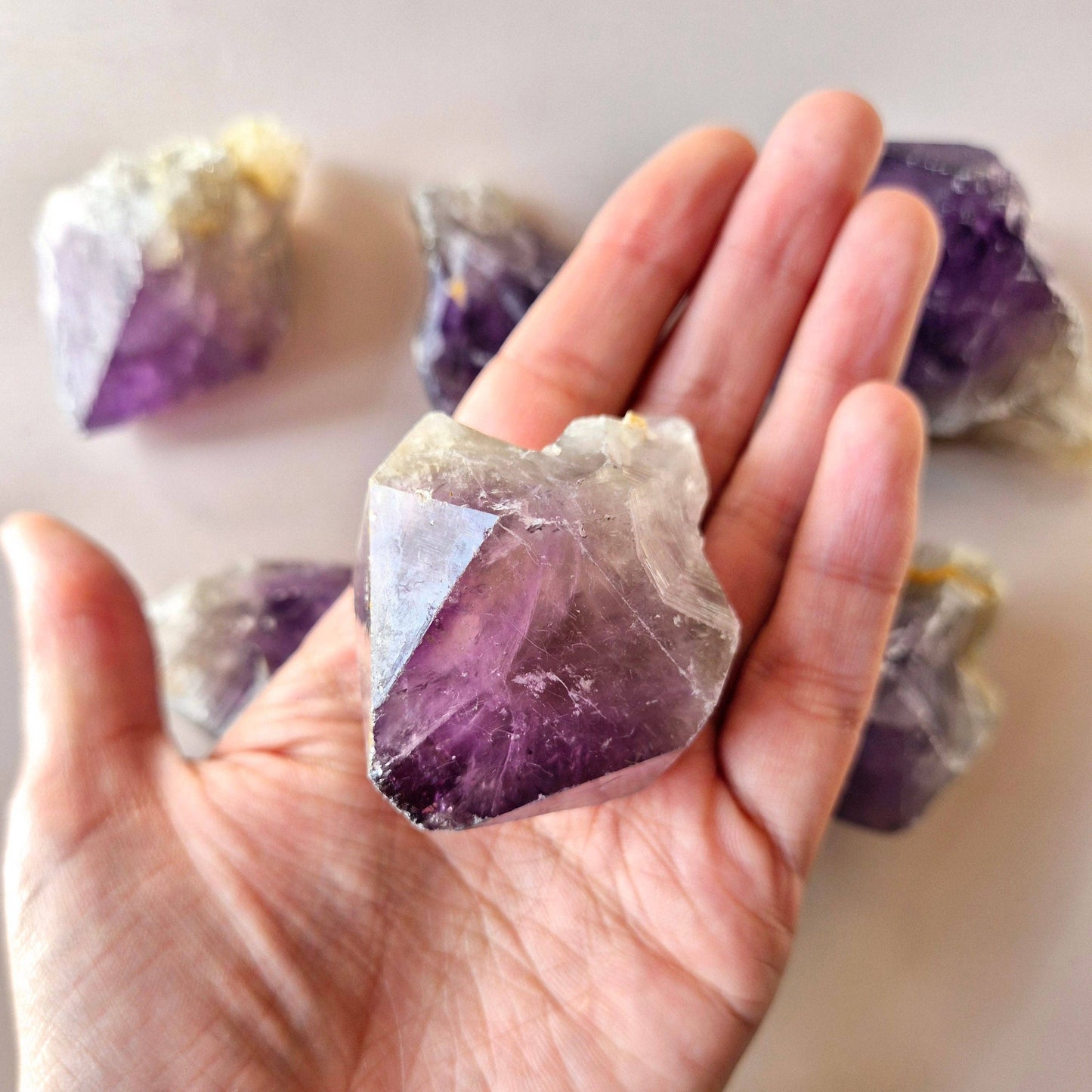 Raw Amethyst Point – Naturally Polished | Spiritual Gemstone