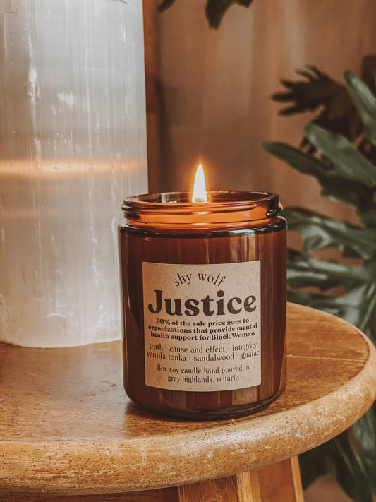 Justice Candle I Tarot Soy Candle